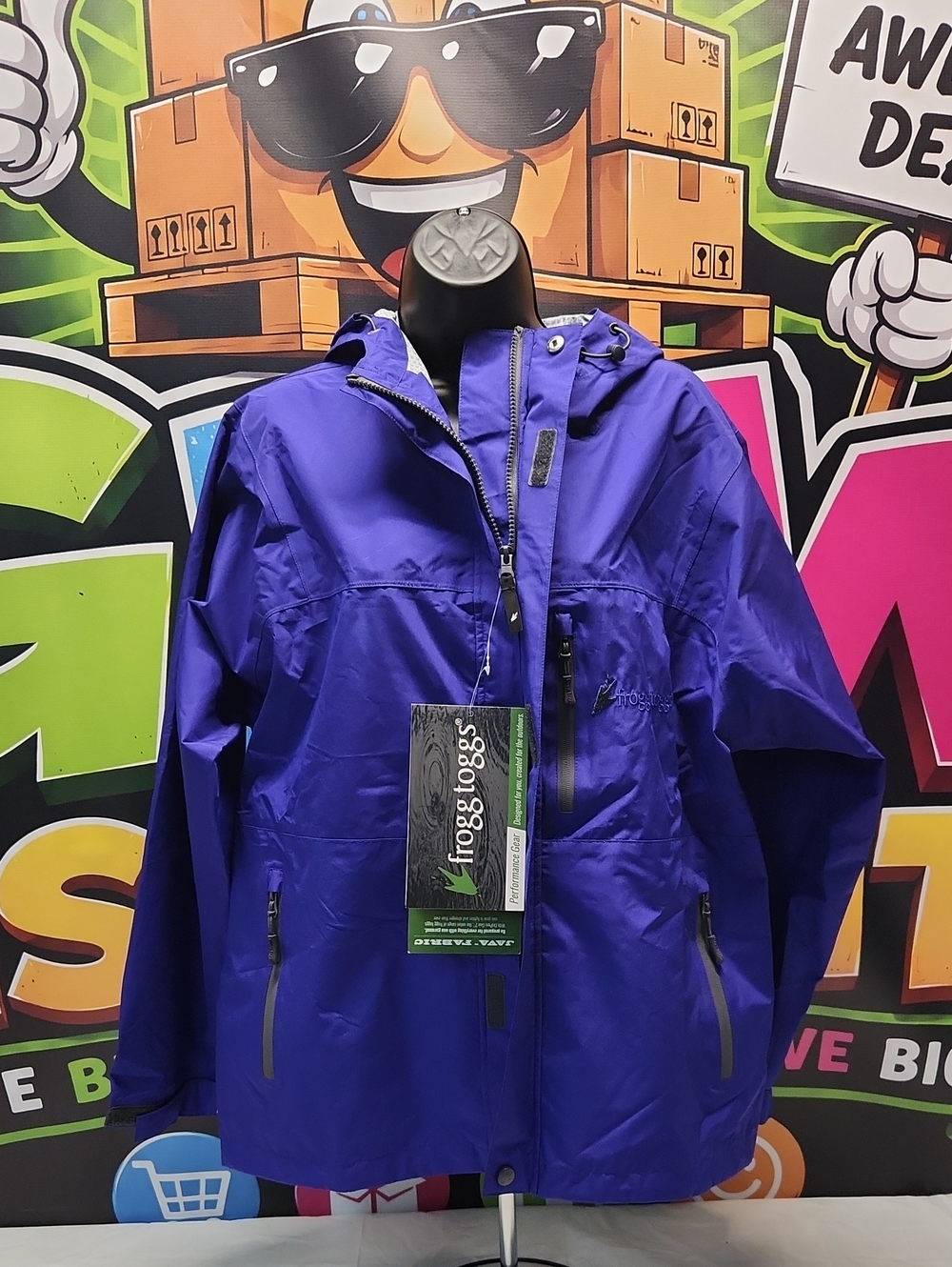 Frogg Toggs Performance Gear Java Toadz 2.5 Purple Jacket (L) NWT